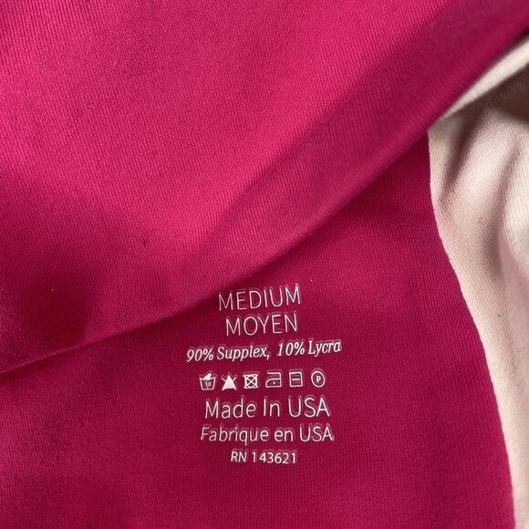 NEW LIVE THE PROCESS Women’s Orion Criss Cross Bra Dragon Fruit/Seashell Size M - Picture 2 of 10